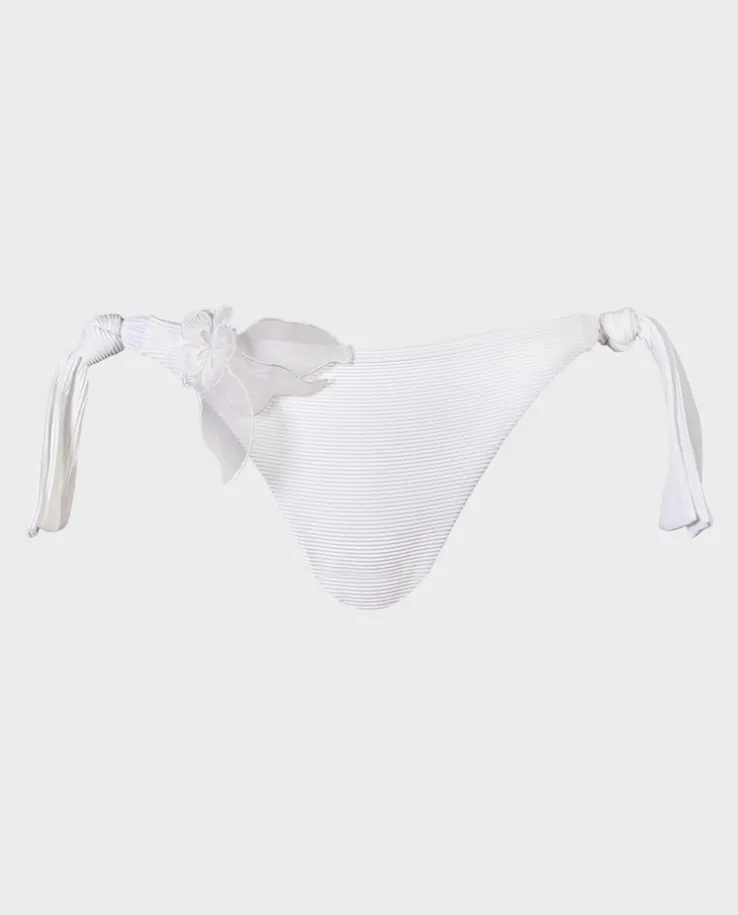 Dół od bikini z kwiatową aplikacją