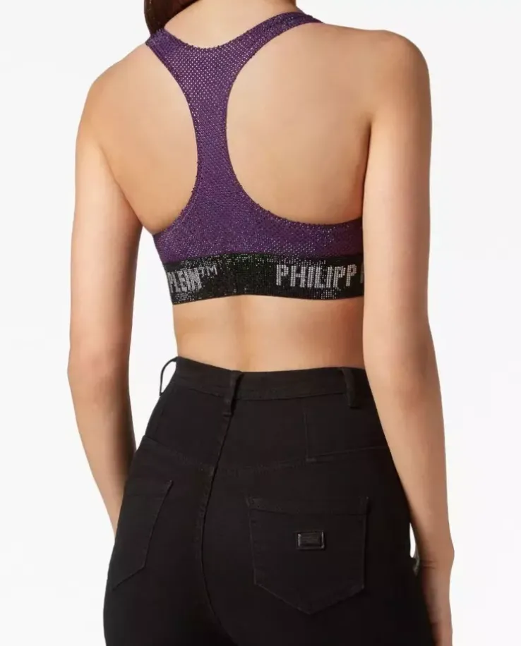 Fioletowy top Bra Stones