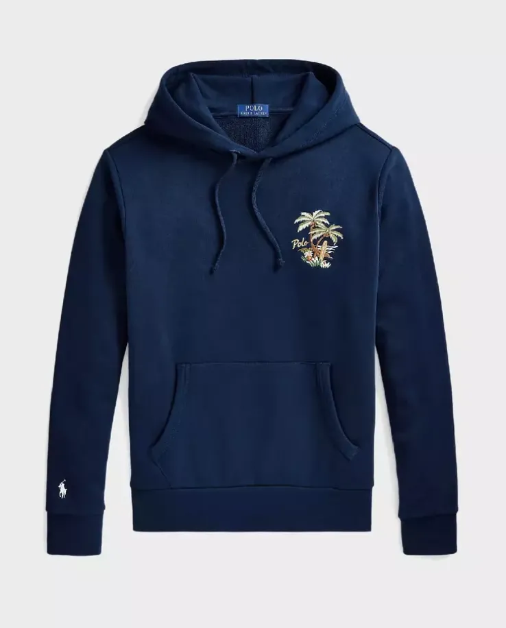 Granatowa bluza z kapturem