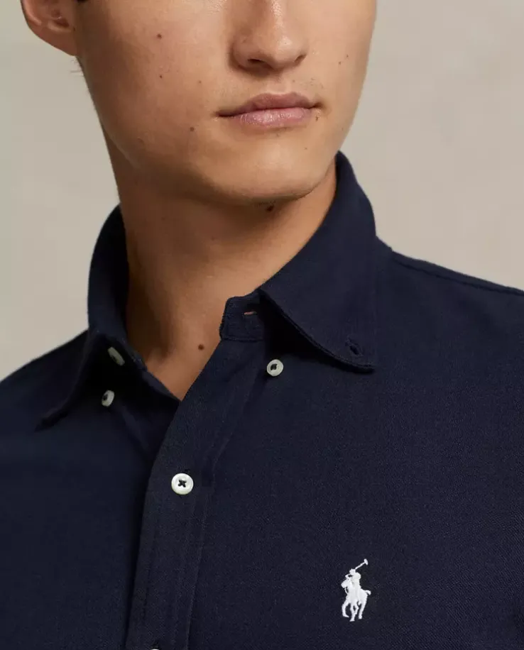 Granatowa koszula Custom Fit