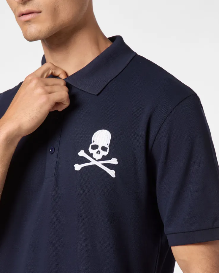 Granatowa koszulka polo