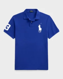 Granatowa koszulka polo Custom Slim Fit