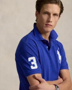 Granatowa koszulka polo Custom Slim Fit
