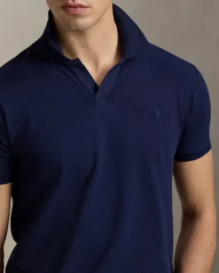 Granatowa koszulka polo Custom Slim Fit