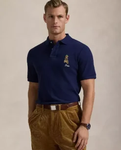 Granatowa koszulka polo Classic Fit