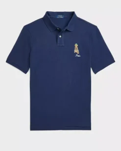 Granatowa koszulka polo Classic Fit