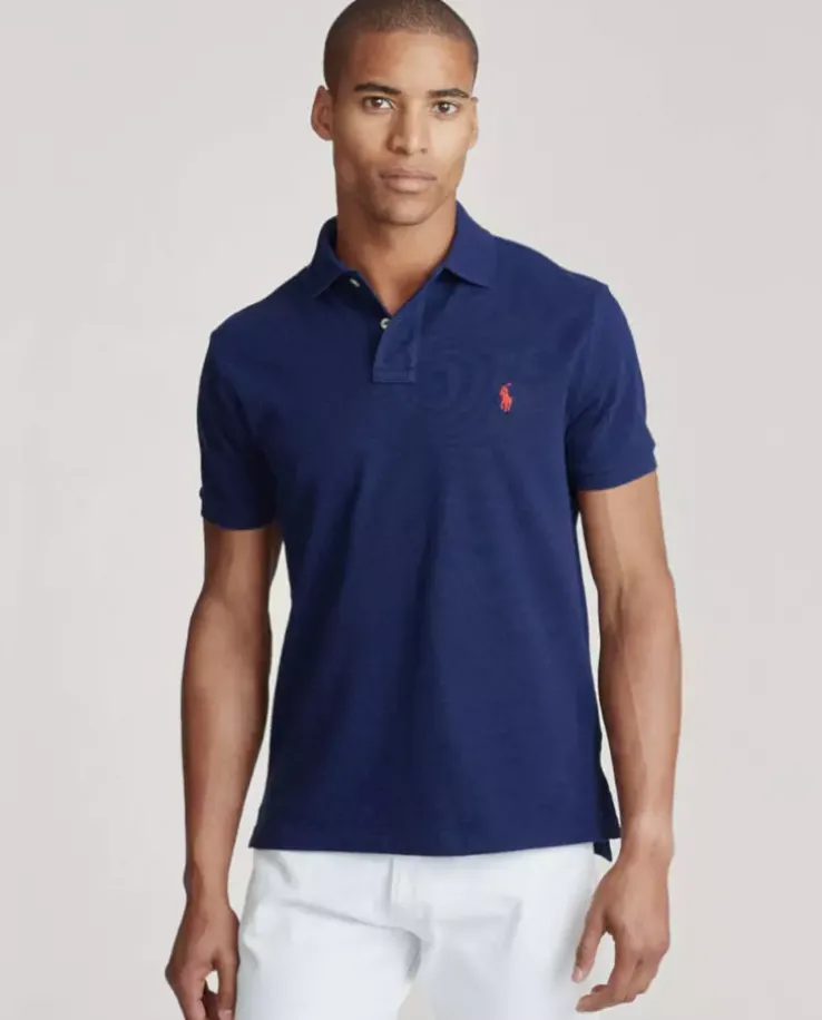 Granatowa koszulka polo Classic Fit