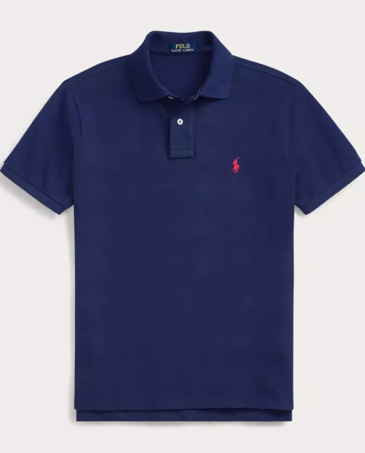 Granatowa koszulka polo Classic Fit