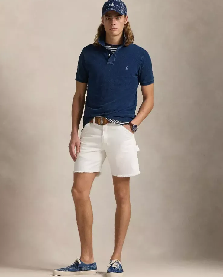 Granatowa koszulka polo Custom Slim Fit