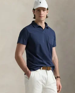 Granatowa koszulka polo Standard Fit
