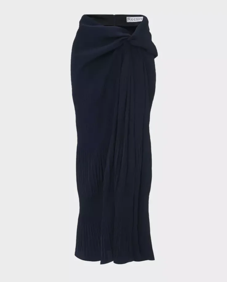 Granatowa spódnica maxi