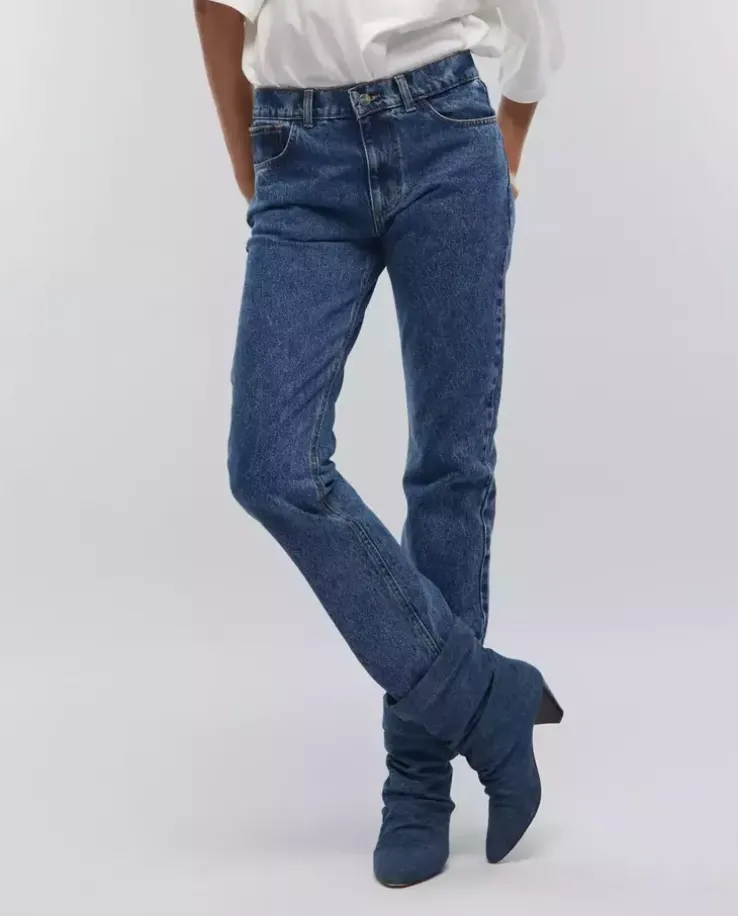 Granatowe jeansy Enzo