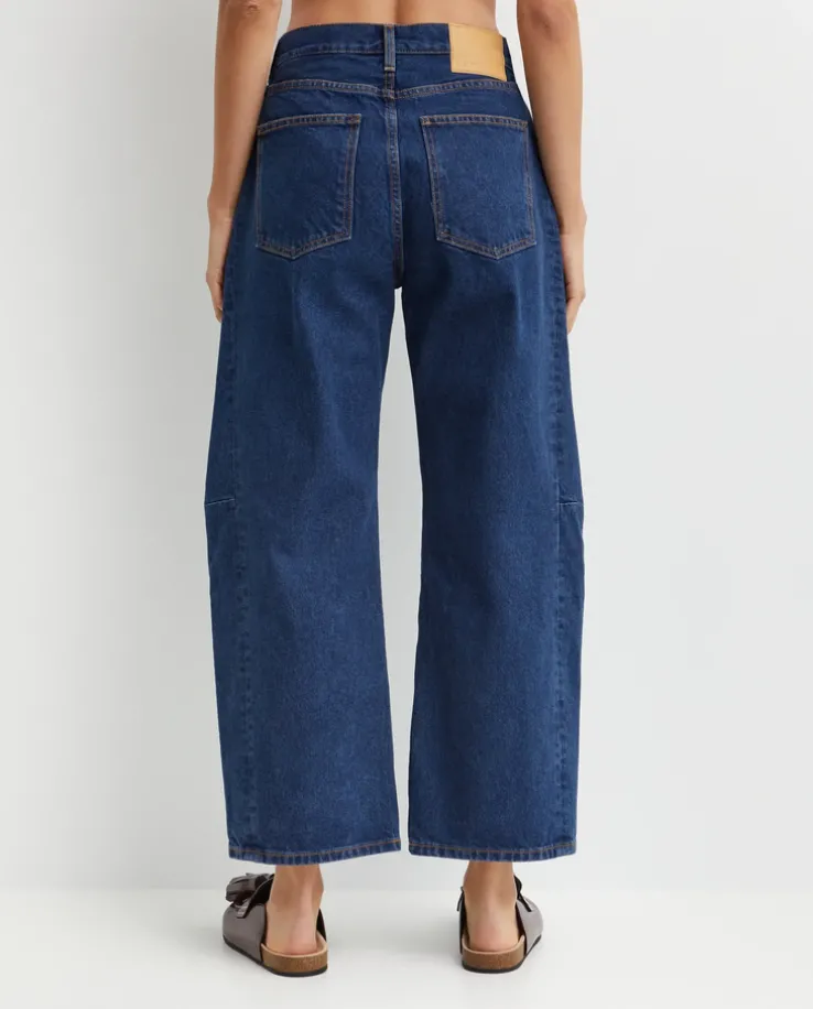 Granatowe jeansy Slim Lasso