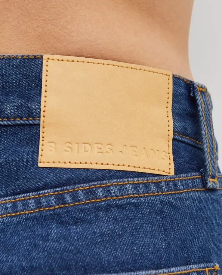 Granatowe jeansy Slim Lasso