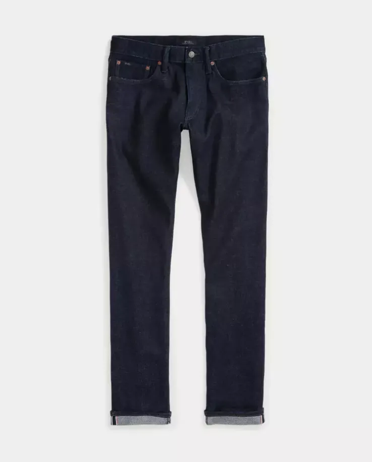 Granatowe jeansy Sullivan Slim Stretch Selvedge