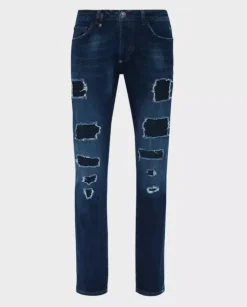 Granatowe jeansy Super Straight