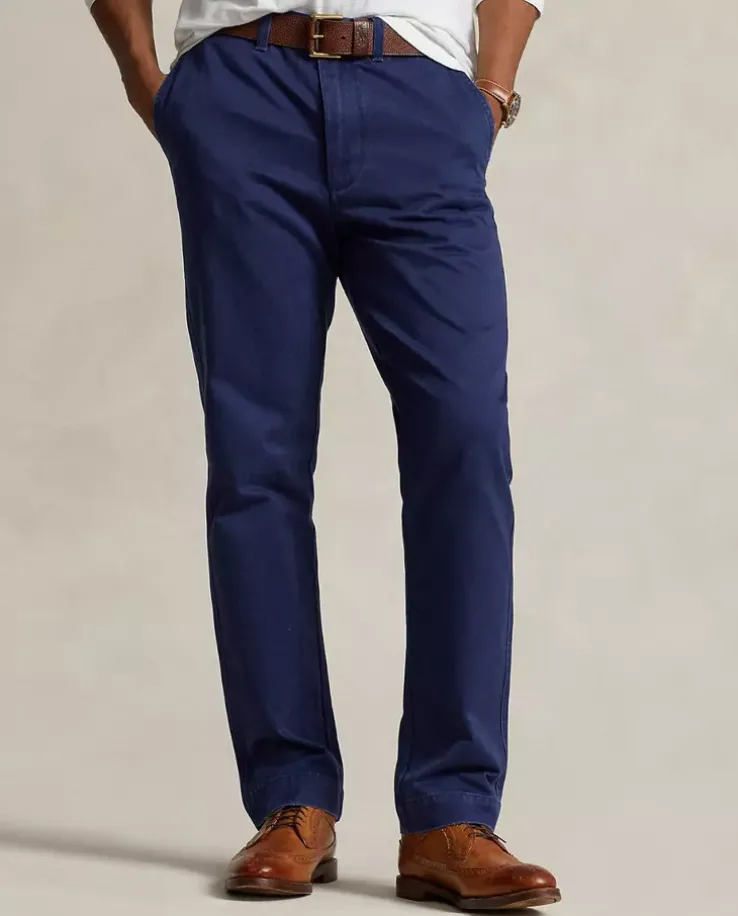 Granatowe spodnie Chino