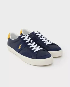 Granatowe trampki z logo Sayer Sport