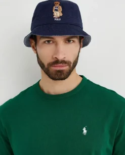 Granatowy kapelusz Polo Bear