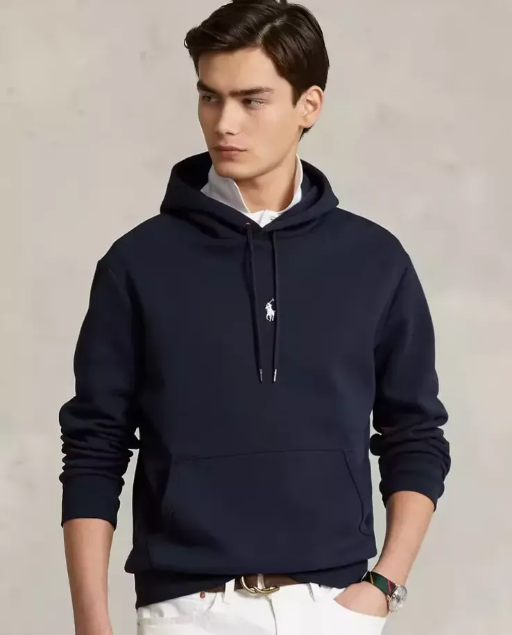 Grantowa bluza z kapturem i logo