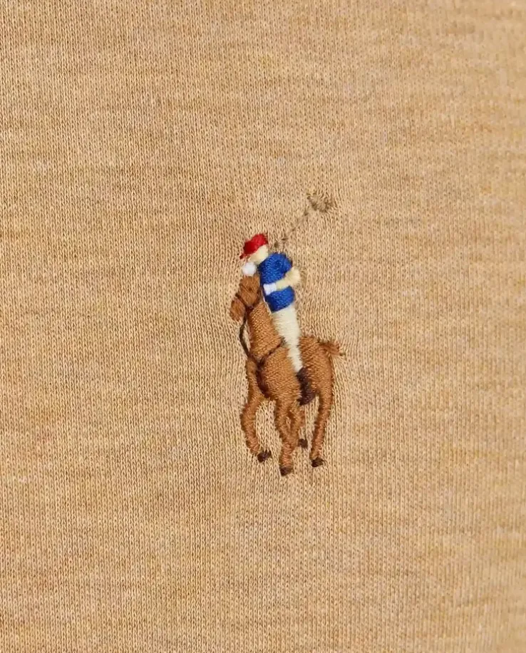 Jasnobrązowa bluzka polo Slim Fit
