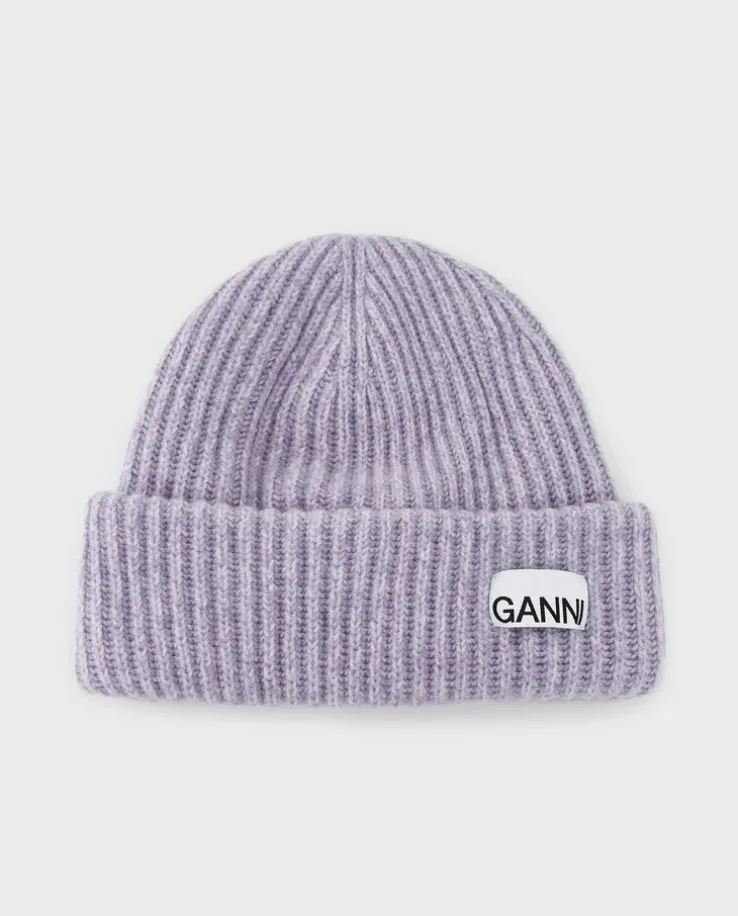 Jasnofioletowa czapka beanie