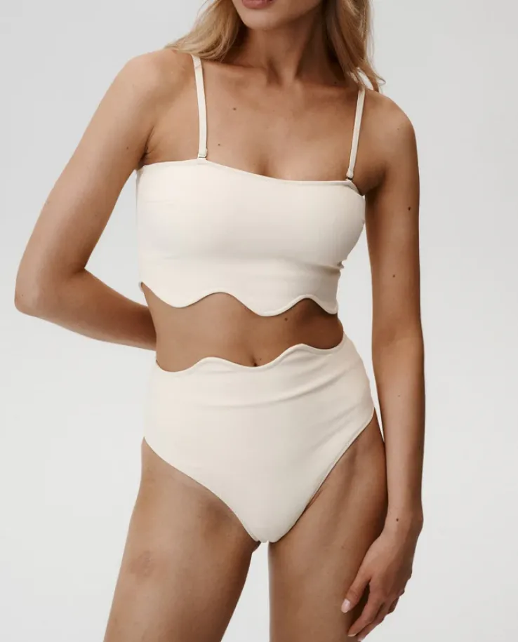 Jasnożółty dół od bikini Dashing