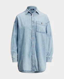 Jeansowa koszula oversize