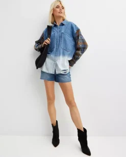 Jeansowa koszula oversize