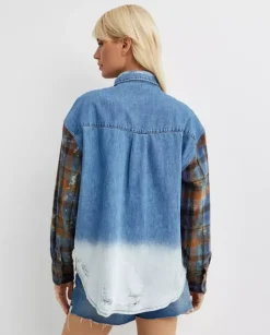 Jeansowa koszula oversize