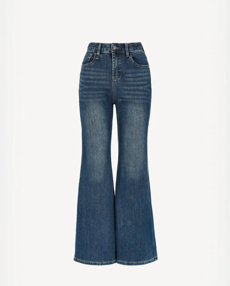 Jeansy z wysokim stanem Flares