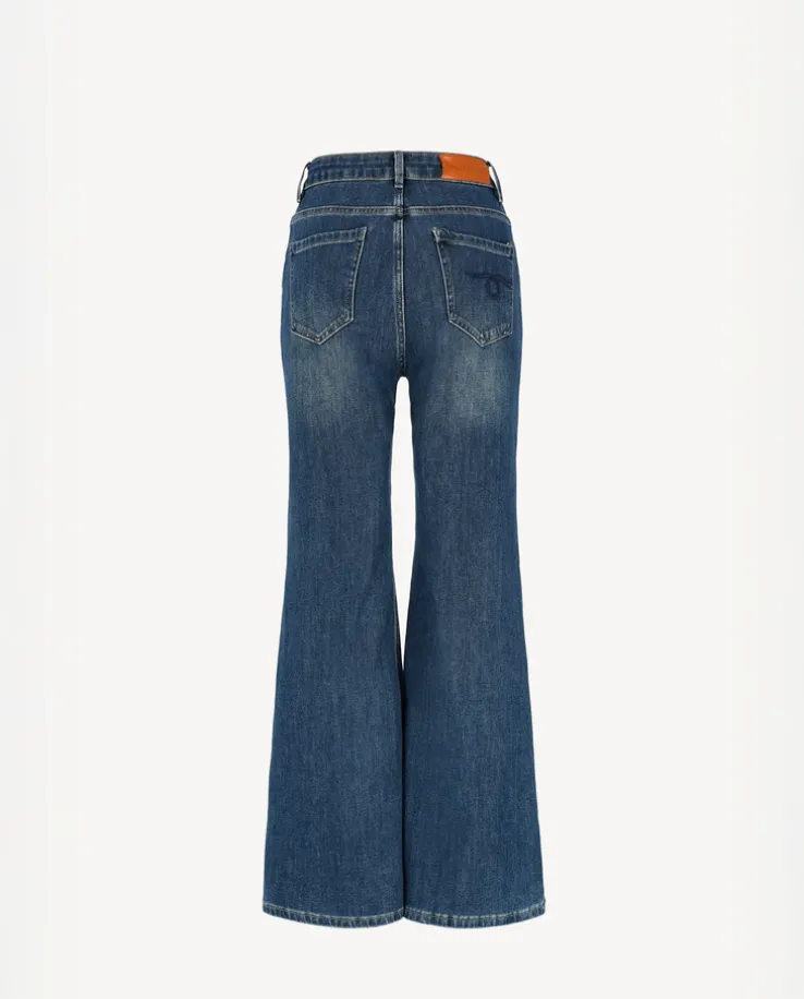 Jeansy z wysokim stanem Flares