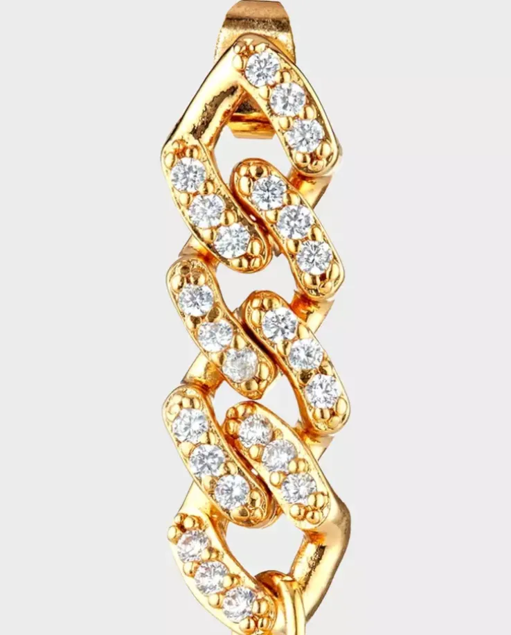 Kolczyk ze złoconym misiem Nostalgia Earring