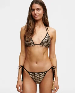 Komplet bikini ze złotym zdobieniem