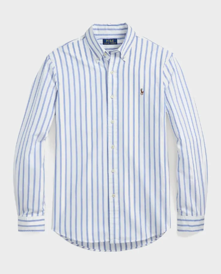 Koszula w paski Oxford Custom Fit