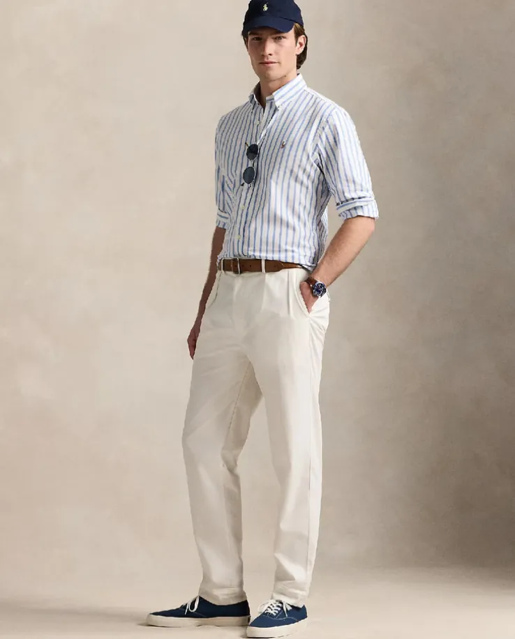 Koszula w paski Oxford Custom Fit