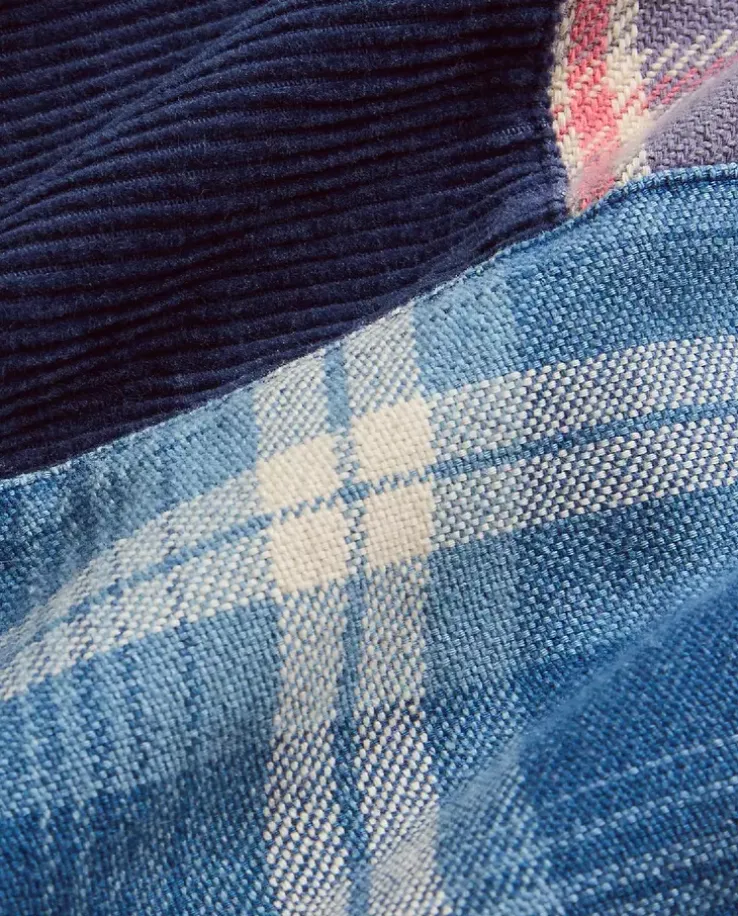 Koszula w patchworkową kratę Classic Fit