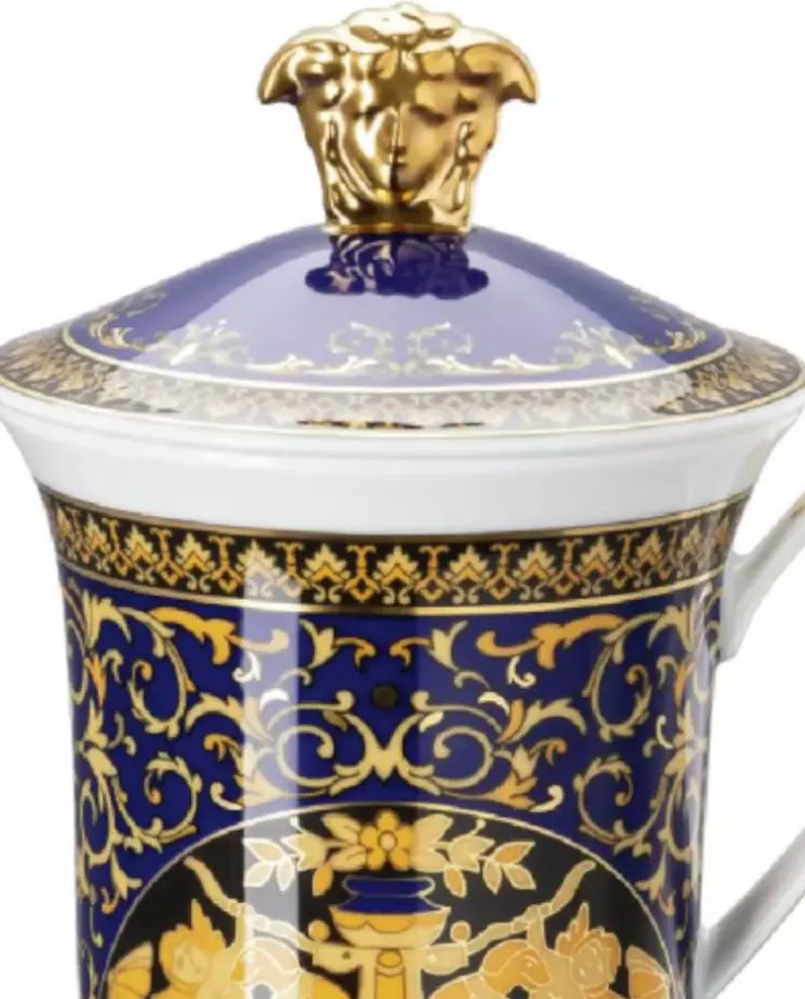 Kubek z przykrywką Medusa Blue