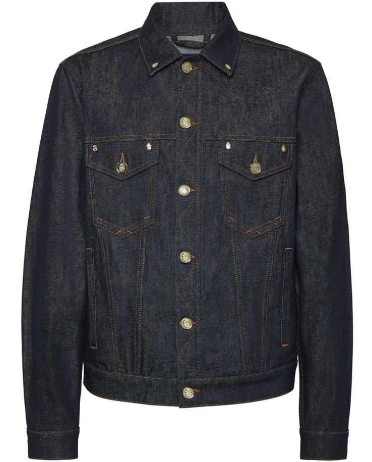 Kurtka jeansowa z ciemnego denimu