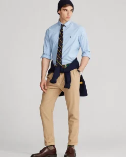 Niebieska koszula Oxford Stretch Custom Fit