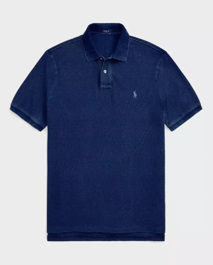 Niebieska koszulka polo Classic Fit