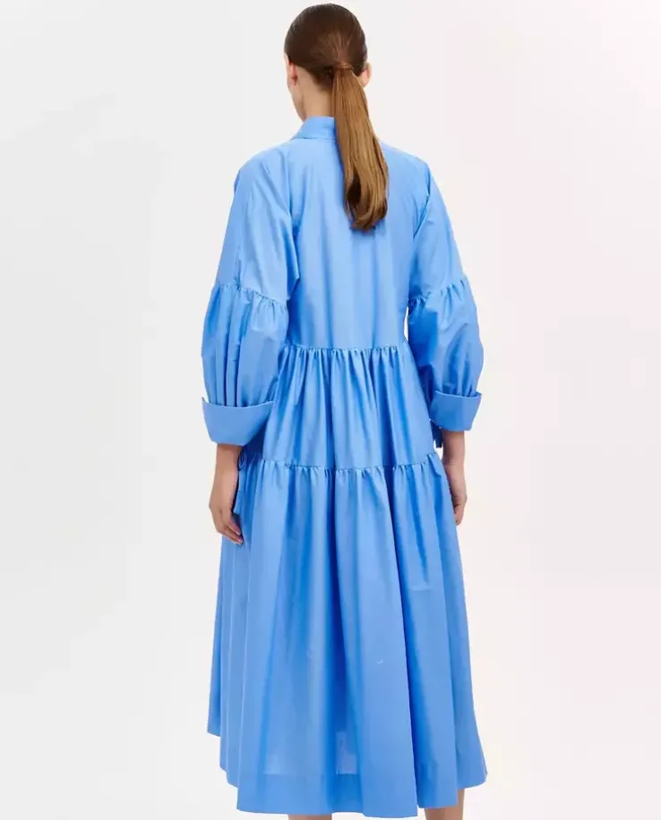 Niebieska sukienka oversize Hestia