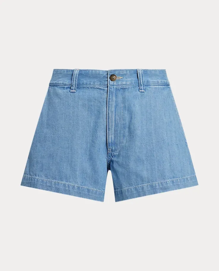 Niebieskie spodenki jeansowe