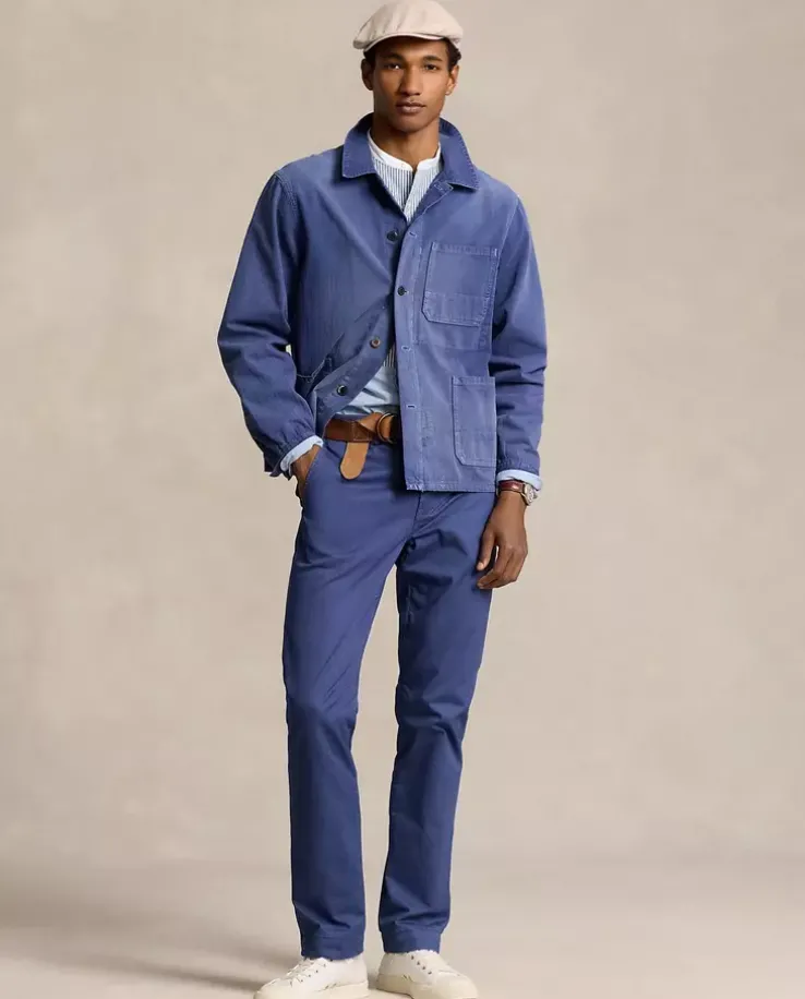 Niebieskie spodnie chino