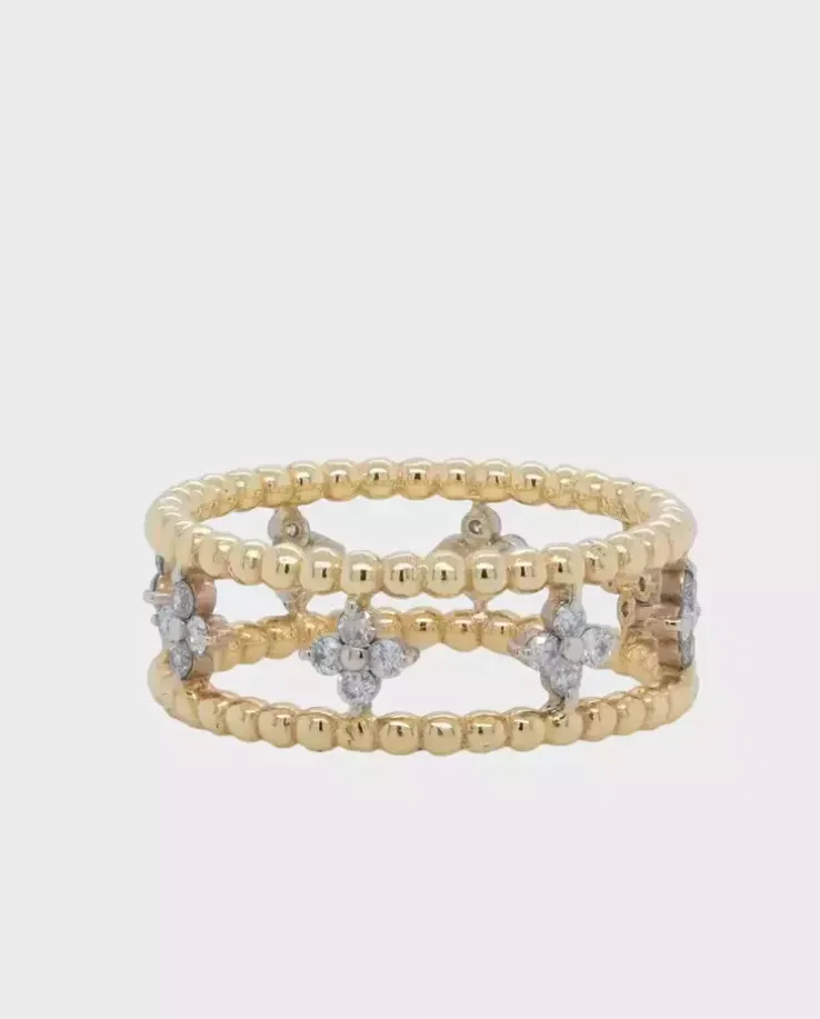Obrączka z diamentami Rosa de Versailles