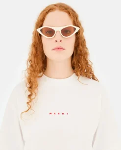 Okulary przeciwsłoneczne Marni Tikbarri Cream