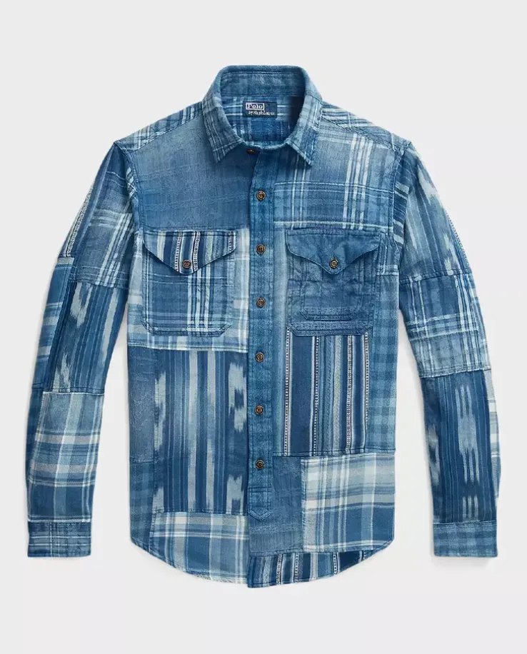 Patchworkowa koszula Classic Fit