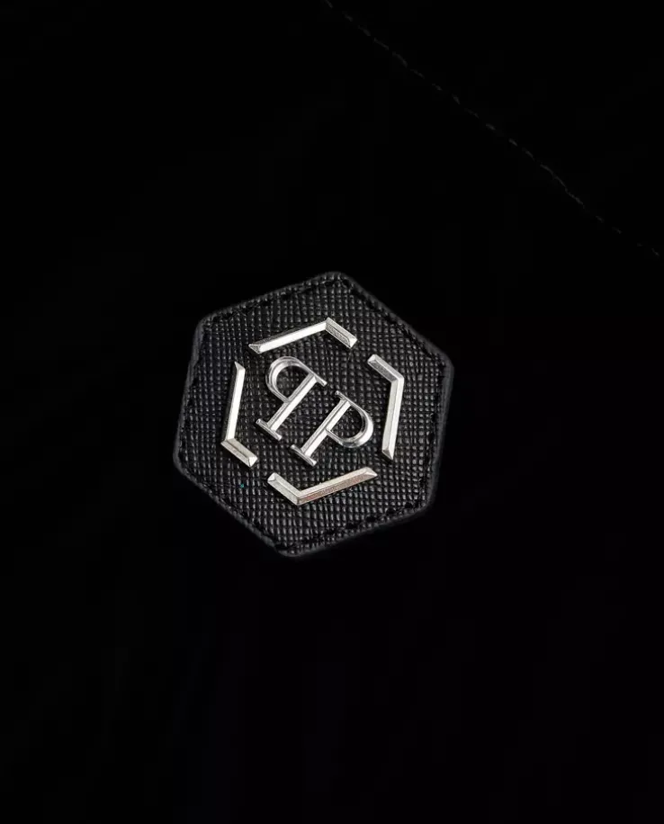 Pikowana czarna kurtka Skull&Bones