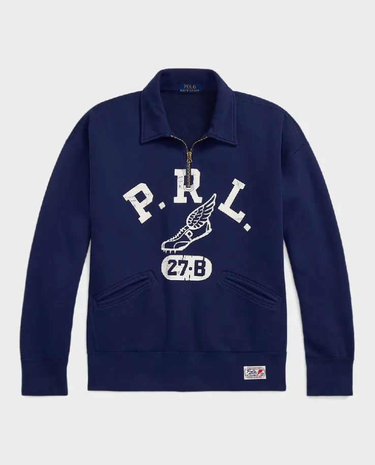 Polarowa bluza z logo Vintage Fit