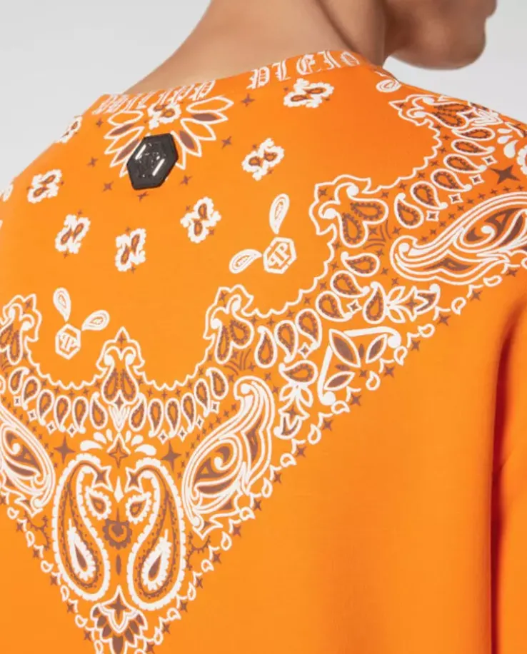 Pomarańczowa bluza Paisley Bandana
